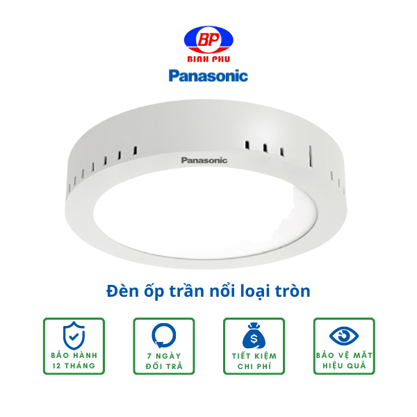 Đèn ốp trần nổi loại tròn Panasonic